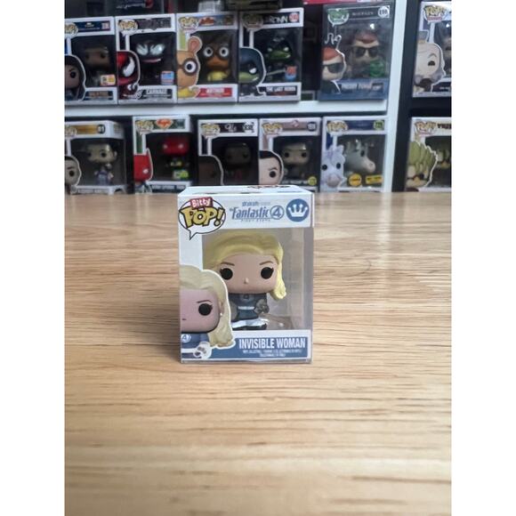 LE BITTY Invisible Woman & Mr. Fantastic Funko Pops Marvel MCU F4 Four SDCC 4 - Picture 3 of 13